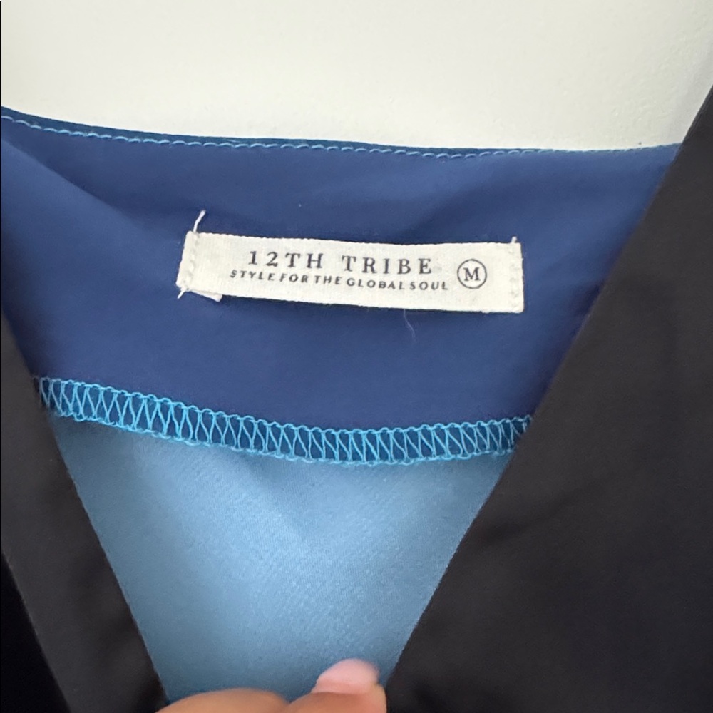 12th Tribe Mirabella Blue Satin Sorbet Maxi Dress - Picture 6 of 9
